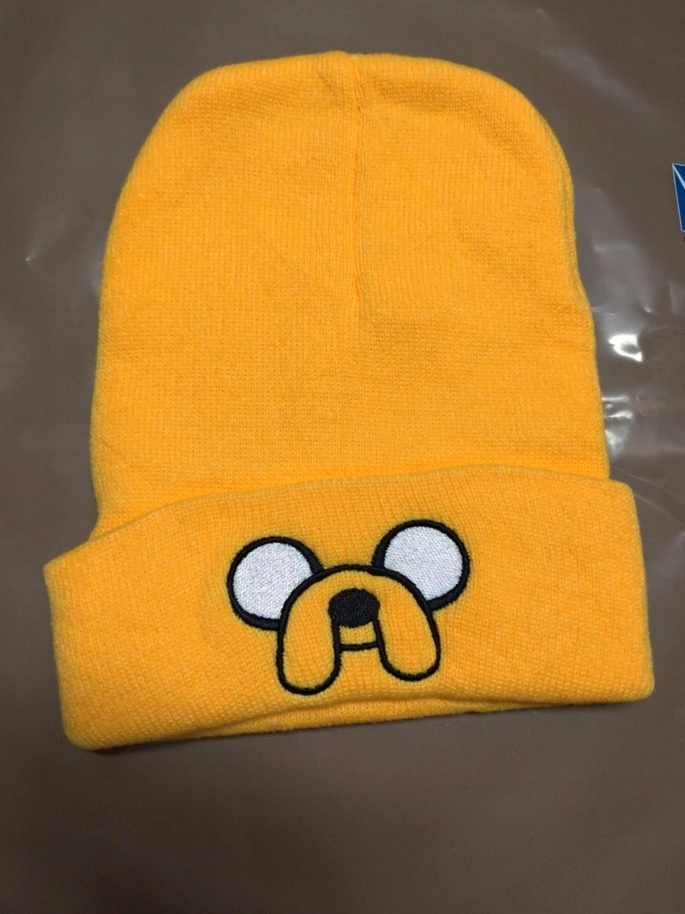 Jake The Dog Yellow Embroidered Beanie